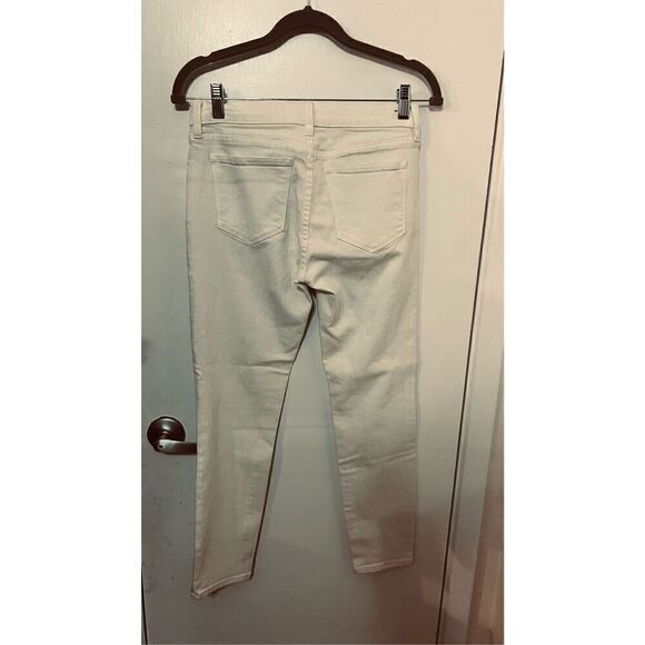 J. Crew White Mid Rise Toothpick Jeans Size 26 (B) - Picture 6 of 10